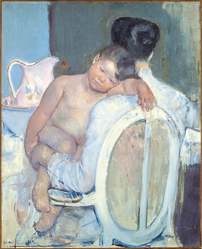 Femme assise avec un enfant dans ses bras, c.1890 - Mary Cassatt