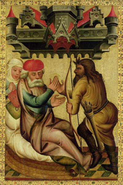 Isaac et Ésaü du grand autel de Saint-Pierre à Hambourg, l