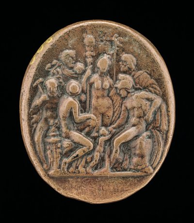 Une Assemblée de Dieux [verso], seconde moitié du 15ème siècle - Master IO.FF.