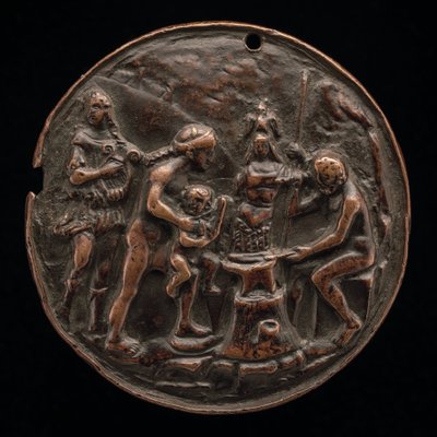Apollon, Vénus, Mars et Vulcain, vers 1500 - Master M.C.