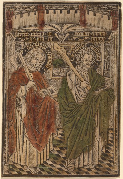 Saint Matthias et Saint Jude avec des Articles du Credo - Master d