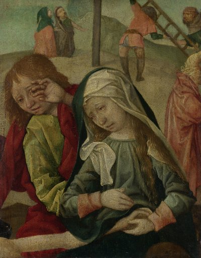 La Vierge et Saint Jean pleurant sur le corps du Christ, fragment d