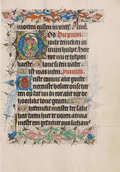 Initiale G décorée - Master of Evert Zoudenbalch