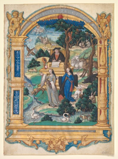 Frontispice miniature du manuscrit d