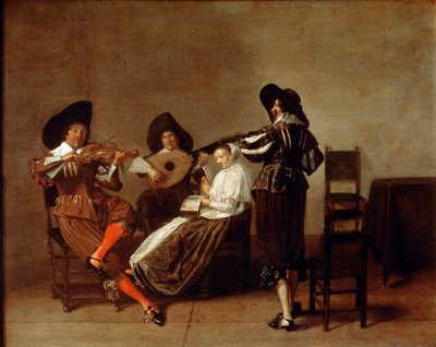 Soirée musicale, début du 17ème siècle - Master of Haarlem