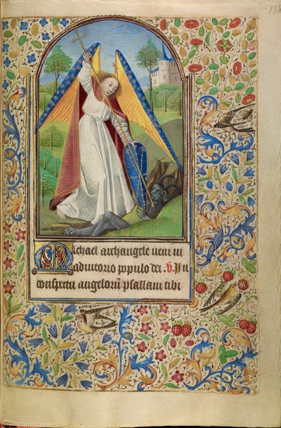 Saint Michel aux prises avec le diable - Master of Jacques of Luxembourg