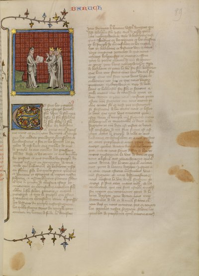 Baruch lisant à Jeconia et à d