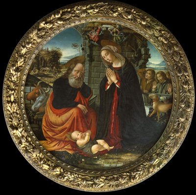 La Nativité, avec Marie et Joseph en route pour Bethléem, l