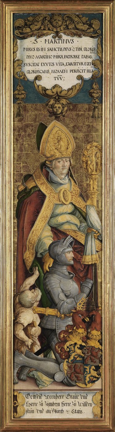 Saint Martin de Tours avec Gottfried Werner von Zimmern et un mendiant - Master of Messkirch