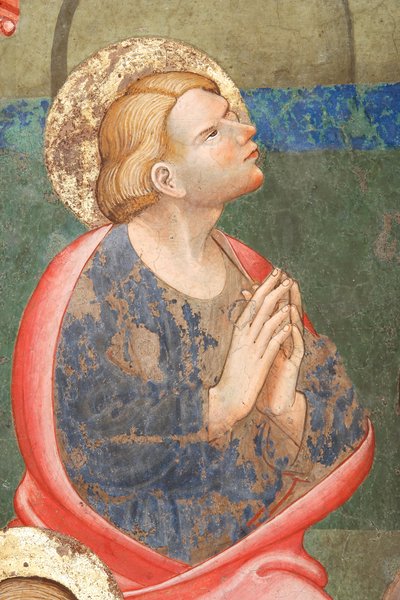La Pentecôte (détail avec un saint en prière) - Master of Vignola