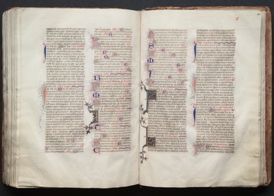Le Missel de Gotha: Fol. 131v, Texte, vers 1375 - Master of the Boqueteaux