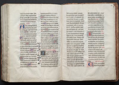 Le Missel de Gotha : Fol. 162r, texte, vers 1375 - Master of the Boqueteaux