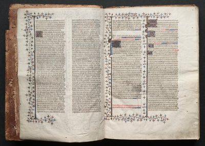 Le Missel de Gotha: Fol. 1v, Texte, vers 1375 - Master of the Boqueteaux