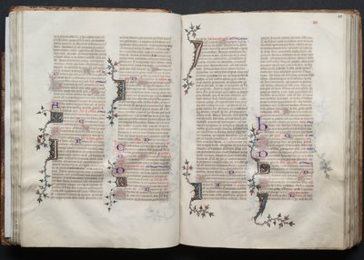 Le Missel de Gotha: Fol. 41r, Texte, vers 1375 - Master of the Boqueteaux