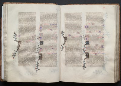 Le Missel de Gotha : Fol. 41v, Texte, c. 1375 - Master of the Boqueteaux