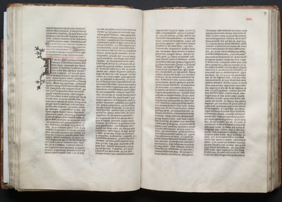 Le Missel de Gotha : Fol. 46v, Texte, vers 1375 - Master of the Boqueteaux