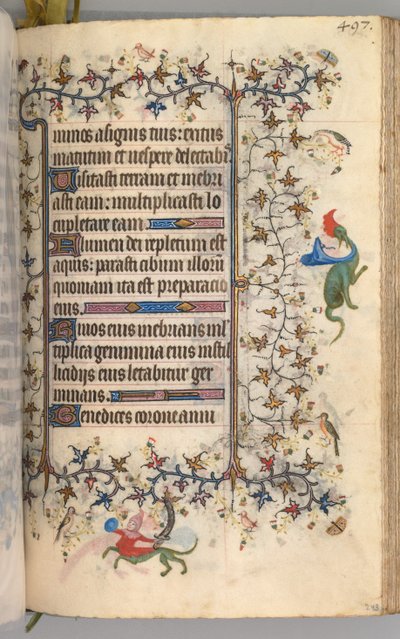 Heures de Charles le Noble, Roi de Navarre 1361-1425 : fol. 243r, Texte, vers 1405 - Master of the Brussels Initials and Associates