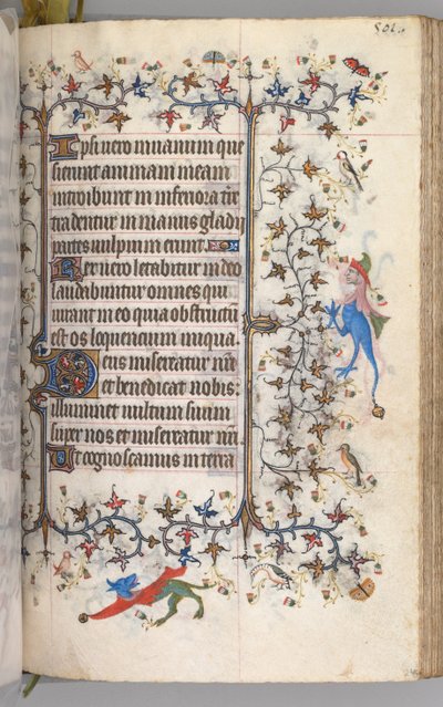 Heures de Charles le Noble, Roi de Navarre 1361-1425 : fol. 245r, Texte, vers 1405 - Master of the Brussels Initials and Associates