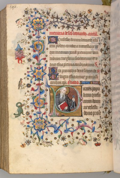 Heures de Charles le Noble, roi de Navarre 1361-1425, fol. 292v, St. Léonard, vers 1405 - Master of the Brussels Initials and Associates