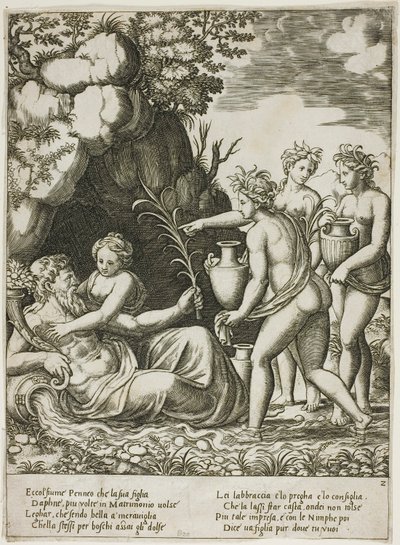 Daphné embrassant son père, le fleuve Pénée - Master of the Die
