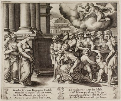 Le Peuple Rendant des Honneurs Divins à Psyché - Master of the Die