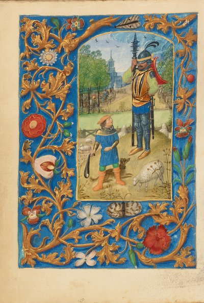David et Goliath - Master of the Dresden Prayer Book