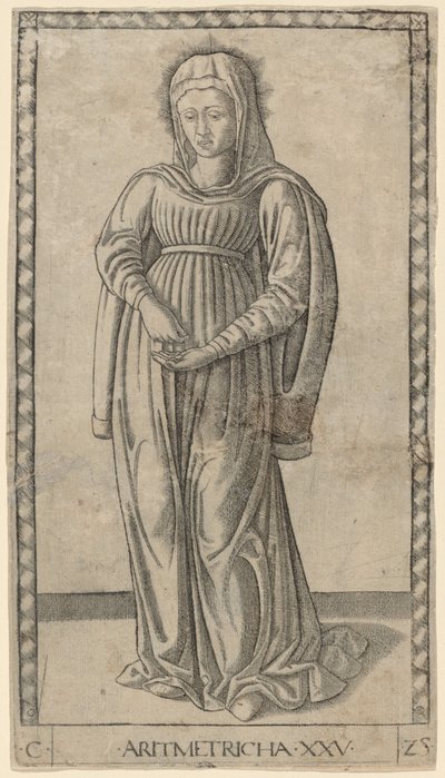 Arithmétique - Master of the E Series Tarocchi