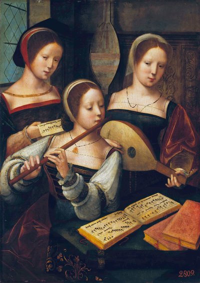 Néerlandais : Entreprise de spectacle Musiciens féminins - Master of the Female Half Lengths