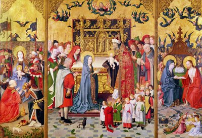 Retable des Sept Joies de la Vierge, représentant l