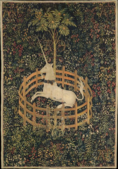 La Licorne en captivité, c. 1500 - Master of the Hunt of the
