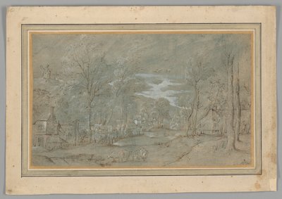 Village parmi les arbres - Master of the Small Landscapes
