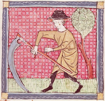 Fol.58v Juin : Fenaison - Matfre Ermengaut