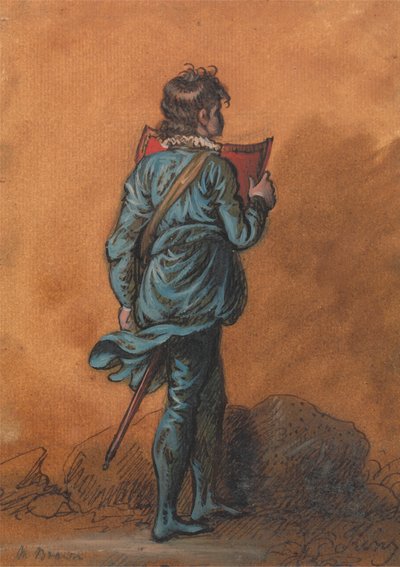 Un Page en Bleu avec un Bouclier Rouge - Mather Brown