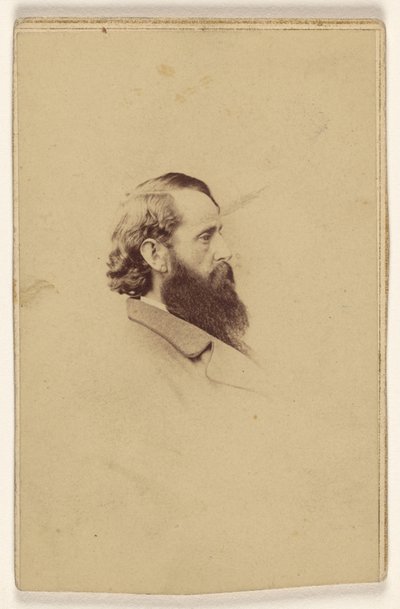 [Homme non identifié à longue barbe, de profil] - Mathew B. Brady