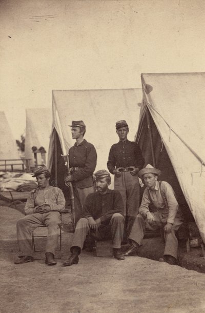 Scène de camp, 1862 (photo) - Mathew Brady