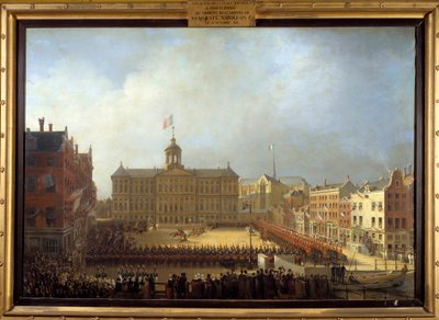 Arrivée de Napoléon Ier à la Place Royale à Amsterdam le 15/10/1811 - Mathieu Ignace van Bree
