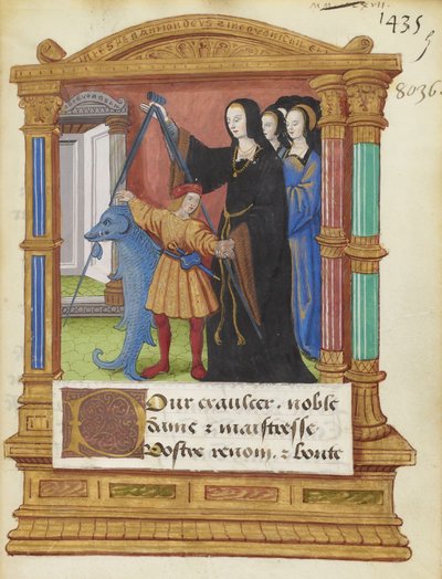 BNF Fr2285 f5r - Le compas du dauphin - Maitre de Philippe de Gueldre