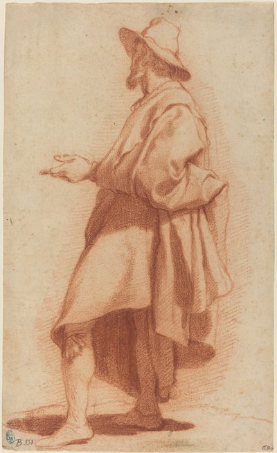 Homme Debout Portant un Manteau et un Chapeau - Matteo Rosselli