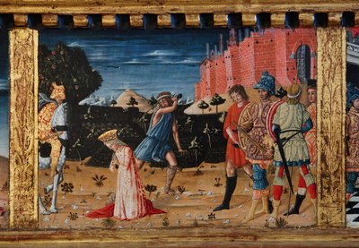 Madone et Enfant avec les saints Jacques, Augustin, Bernardin et Marguerite, premières décennies du 14e siècle - Matteo di (c.1430 95) Giovanni