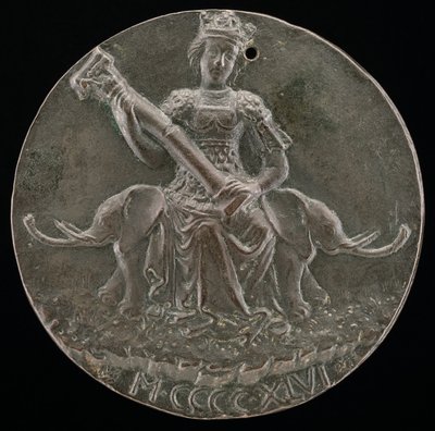 La Force tenant une colonne brisée [verso], 1446 - Matteo di Andrea de Pasti