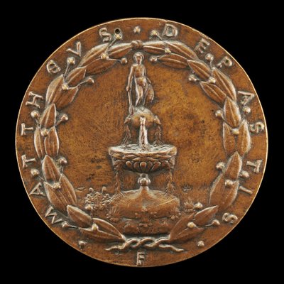 Fontaine surmontée d