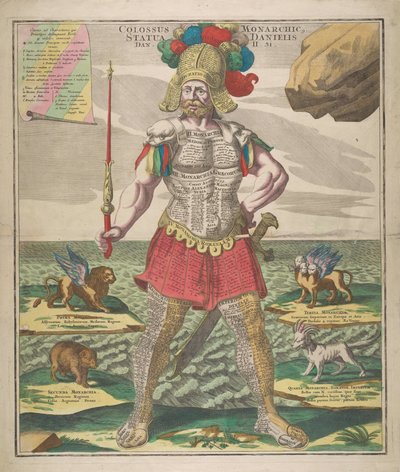 Colossus Monarchic. Statua Danielis - Matthaeus Seutter