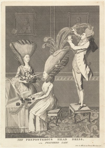 La Coiffure Absurde, ou la Dame à Plumes - Matthew Darly