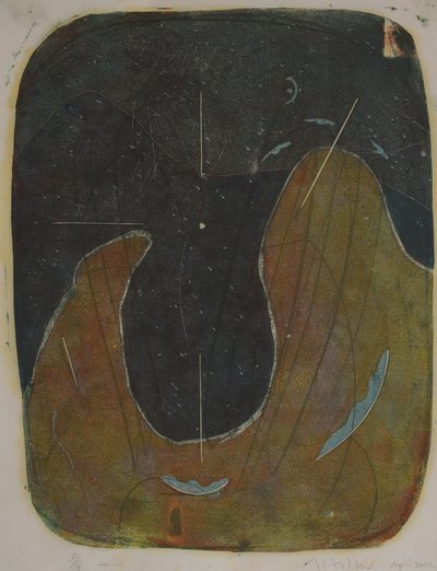 tabla trois, 2020 (linocut) - Matthew Hilton