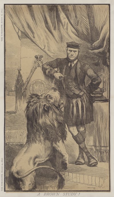 Une étude brune ! (lithographie en couleur) - Matthew