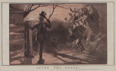 Après le Derby ! (lithographie en couleur) - Matthew