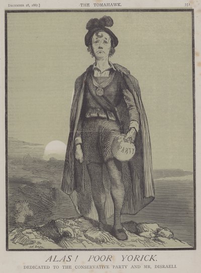 Hélas ! Pauvre Yorick (lithographie en couleur) - Matthew