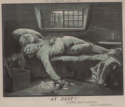 Au repos ! (lithographie en couleur) - Matthew
