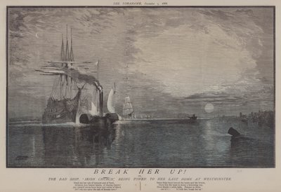 Démantelez-la! ou, Le mauvais navire Église irlandaise remorqué vers sa dernière demeure à Westminster - Matthew