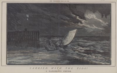 Emporté par la marée ! ou, une croisière dangereuse (lithographie en couleur) - Matthew